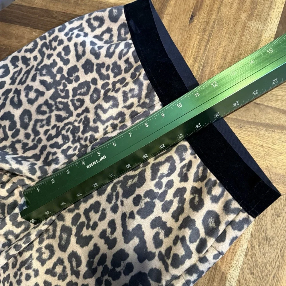Zara Pants Leggings Leopard Print Lightweight‎ Pull On Women's Medium